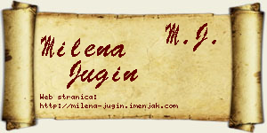 Milena Jugin vizit kartica